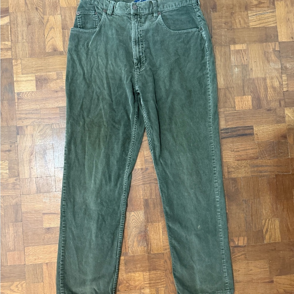 High Sierra Olive Corduroy Pants